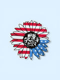 4th of July Flower Sticker