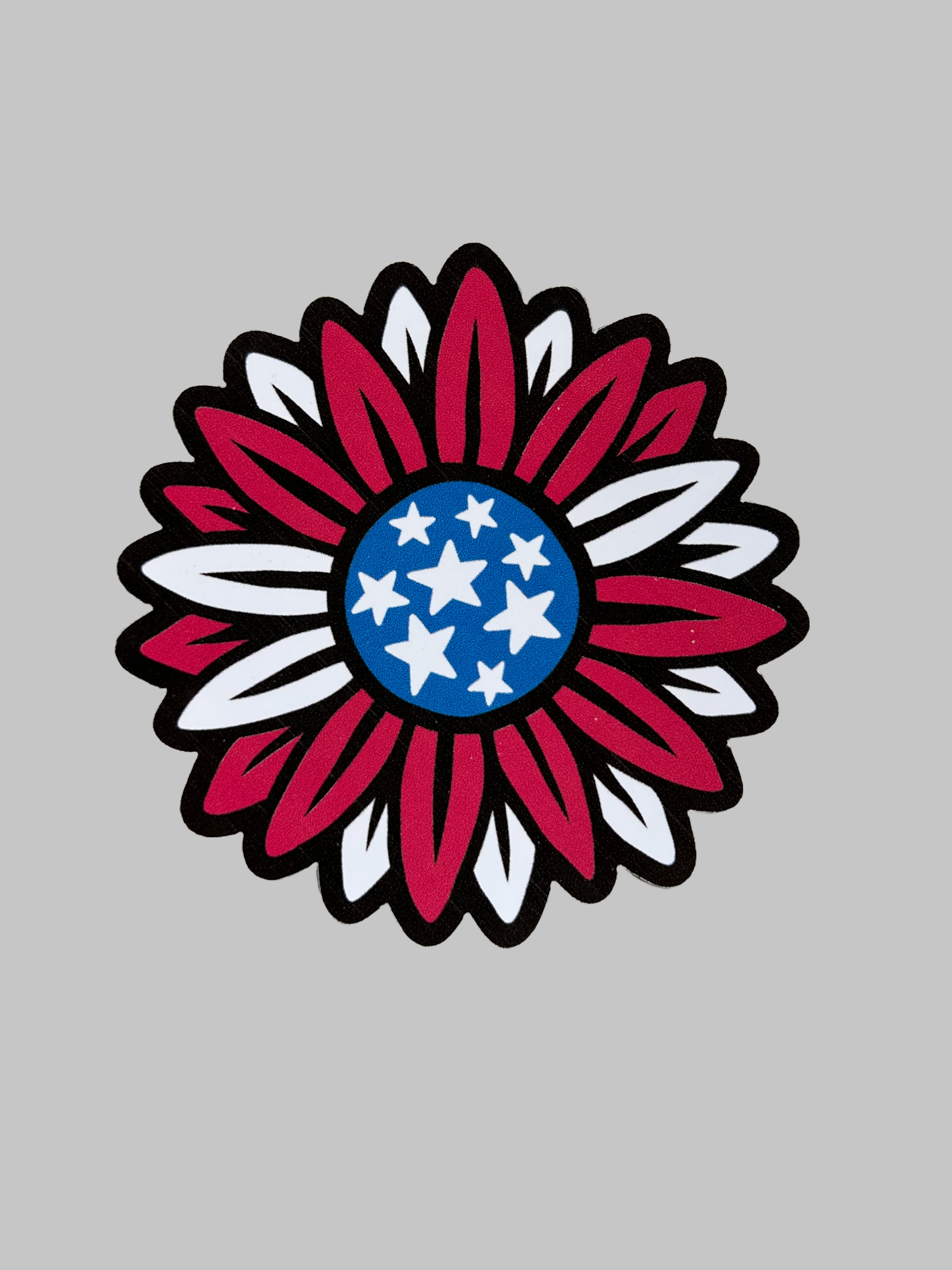 4th of July Sunflower Sticker